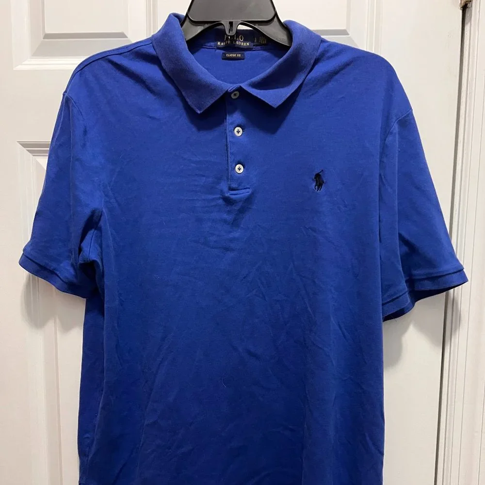 Ralph Lauren Men's large polo blue size large